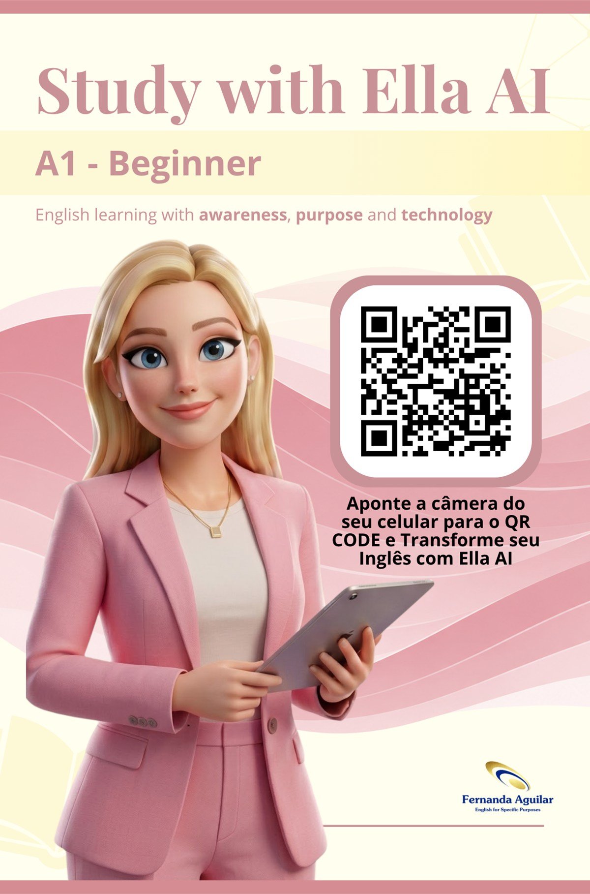 Livro Study with Ella AI – A1 Beginner