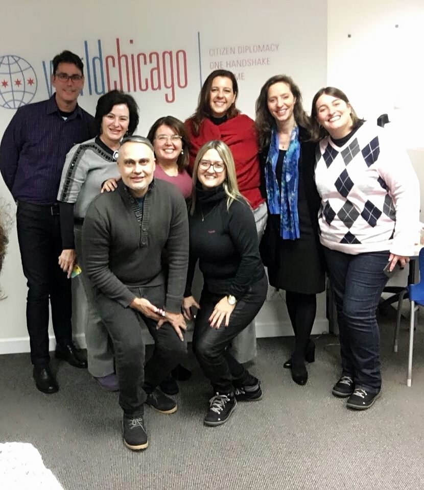 Educadores do FDE 2018 na sede da World Chicago